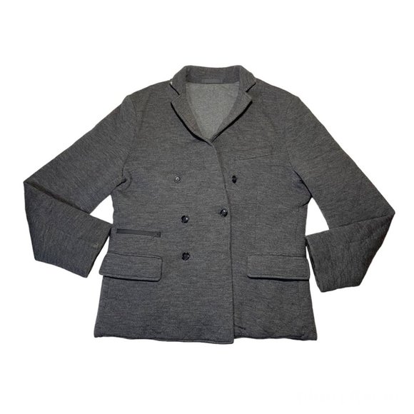 J. LINDEBERG Mens Brice Quilt Knit Blazer Jacket Gray Size L
